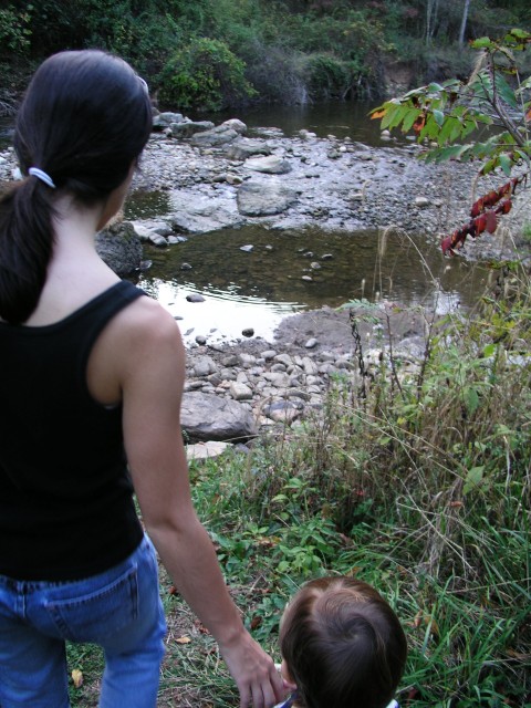 Arriving at the river